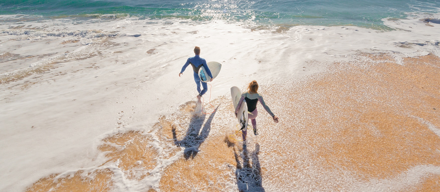 two people at the beach